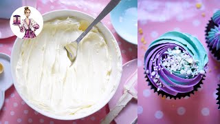 Perfect Silky Buttercream Frosting Recipe  Easy 3 Ingredients [upl. by Acirretal]