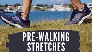 Stretches Before Walking that Lengthen your Stride  Physio Stretch Routine [upl. by Philemol]