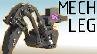 3D Printed Arduino Hexapod Part II  Leg Design [upl. by Meggs]