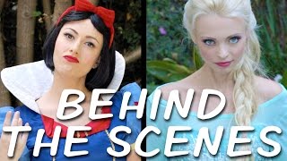 SNOW WHITE vs ELSA Behind the Scenes Princess Rap Battle [upl. by Saddler305]