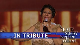 A Late Show Tribute to Aretha Franklin [upl. by Yllom]