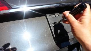 How to quickly amp easily remove an Audi plate frame [upl. by Atekihs]