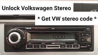 Unlock Volkswagen Stereo mode SAFE Remove VW stereo Get VW unlock code [upl. by Ellerehc341]