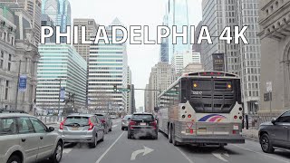 Philadelphia 4K  Driving Downtown  USA [upl. by Akila]