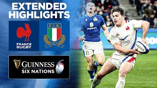 France v Italy  Extended Highlights  2022 Guinness Six Nations [upl. by Sinoda]