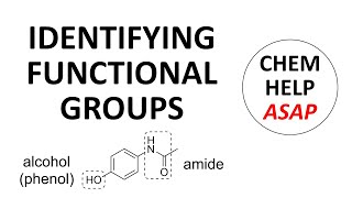 identifying organic functional groups [upl. by Enelegna]