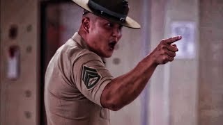 USMC Drill Instructors Meet New Recruits • Initial Speech [upl. by Trilley]