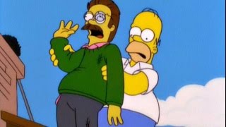 Flanders gets killed The Simpsons [upl. by Reeva]