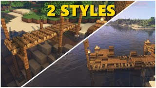 Minecraft How to Build a Simple Fishing Dock  Tutorial [upl. by Sherlock]