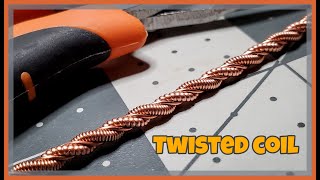 Wire Wrapping  twisted coil tutorial [upl. by Anelliw]