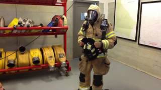 Learning about firefighter gear [upl. by Dachi]