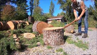 SPLITTING FIREWOOD CHOOSING THE RIGHT AXE [upl. by Neal]