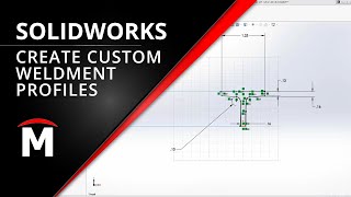 How To Create Custom SOLIDWORKS Weldment Profiles [upl. by Ingar]