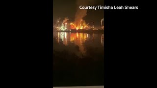 Explosion at chemical plant in West Virginia [upl. by Ycal]