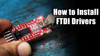 How to install FTDI Drivers on Windows  FT232RL [upl. by Solohcin]