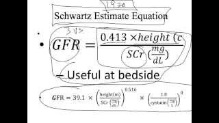 eGFR Glomerular Filtration Rate estimation [upl. by Bogey]