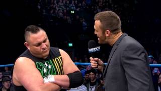 The final confrontation between Samoa Joe and Magnus before Lockdown March 6 2014 [upl. by Sucrad198]