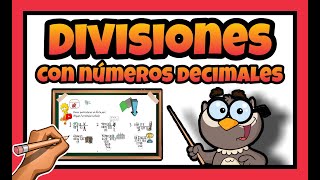 🔴 Como hacer DIVISIONES con DECIMALES PARA NIÑOS [upl. by Maddis]