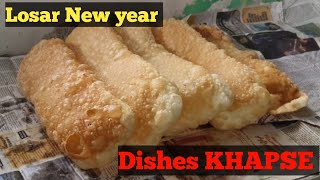 HOW TO MAKE KHAPSE  LOSAR  NEW YEAR DISHES [upl. by Shelba]