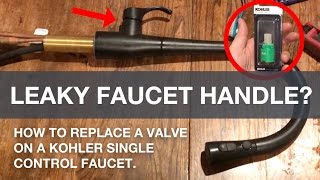 How to fix leaky Kohler faucet Handle by Replacing the SingleControl Valve [upl. by Alliehs]