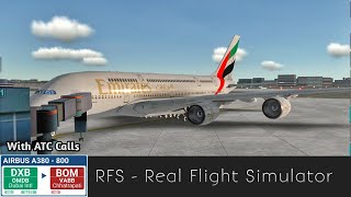 RFS  Real Flight Simulator  DubaiDXB to MumbaiBOM Full Flight With ATC calls [upl. by Henriques]