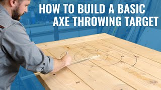 How to Build an Axe Throwing Target – Basic DIY Build Feat CoPilot Designs [upl. by Nrevel788]