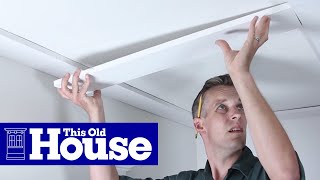 How to Build a Coffered Ceiling  This Old House [upl. by Ezra]