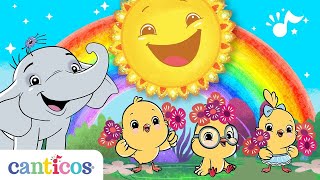 Canticos  Songs for a Good Morning Routine  Bilingual English and Spanish  Spanish Songs [upl. by Hills]