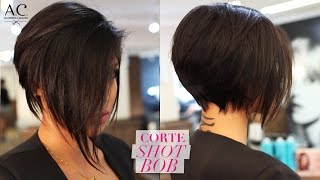 COMO FAZER CORTE SHORT BOB [upl. by Htiekram]