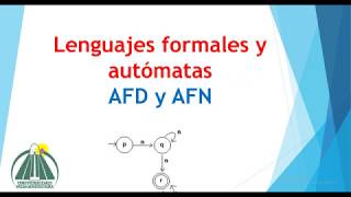 Diagramación de AFD y AFN [upl. by Sirrep]