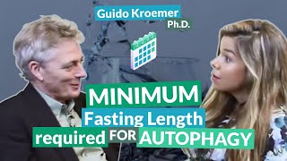 Minimum fasting length required for autophagy  Guido Kroemer [upl. by Aramas900]