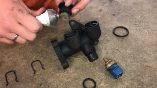 INSTALLING “coolant flange” and pipe 18t volkswagen audi [upl. by Zsa]