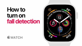 Apple Watch Series 4 — How to turn on fall detection— Apple [upl. by Htidirem590]