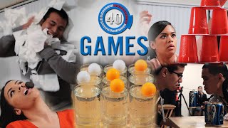 Minute to Win It Games The 40 Greatest Party Games PART 1 [upl. by Kat]