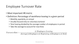 2 Minute Tutorial How To Calculate Employee Turnover Rate [upl. by Sivie]