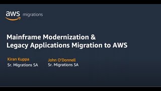 Mainframe Modernization amp Legacy Application Migration to AWS [upl. by Ylirama521]