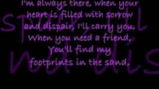 Leona Lewis  Footprints In The Sand  lyrics [upl. by Aserehs842]