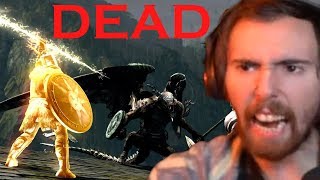 Asmongold Goes BERSERK Dying In Dark Souls  Day 4 [upl. by Akeber]