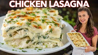 Easy CHICKEN LASAGNA With Creamy White Sauce [upl. by Lyle]