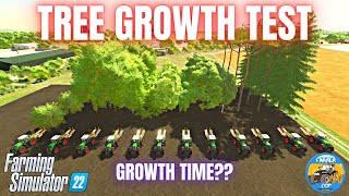 TREE GROWTH TEST  Farming Simulator 22 [upl. by Ennairej979]