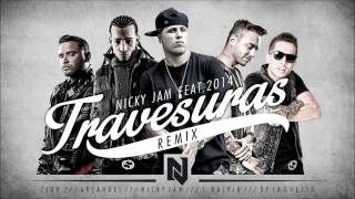 Travesuras Remix  Nicky Jam Ft De La Ghetto J Balvin Zion Arcangel [upl. by Popele]