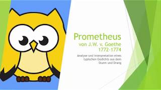 Prometheus  Goethe Analyse und Interpretation [upl. by Arjun]