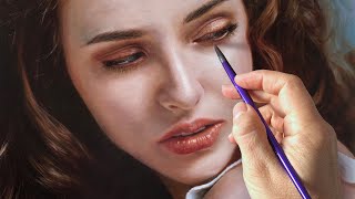 REALISTIC OIL PAINTING PORTRAIT TECHNIQUE  ROXANNE by Isabelle Richard [upl. by Svoboda]