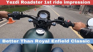 Yezdi Roadster Test Ride  Real cruiser yezdi [upl. by Nnaear]