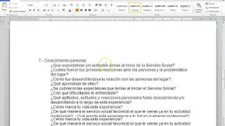 Instrucciones para desarrollar el reporte final de servicio social [upl. by Greta]