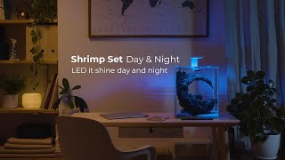 Aquael Shrimp Set Day amp Night  LED it shine day amp night EN [upl. by Iaria317]