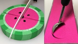 Very Satisfying and Relaxing Compilation 109 Kinetic Sand ASMR [upl. by Weismann]