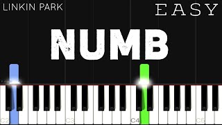 Linkin Park  Numb  EASY Piano Tutorial [upl. by Aloise]