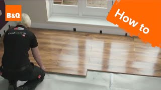 How to lay flooring part 3 laying locking laminate [upl. by Ramak]