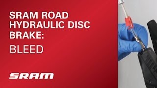 SRAM Road Hydraulic Disc Brake Bleed [upl. by Ahsinehs555]